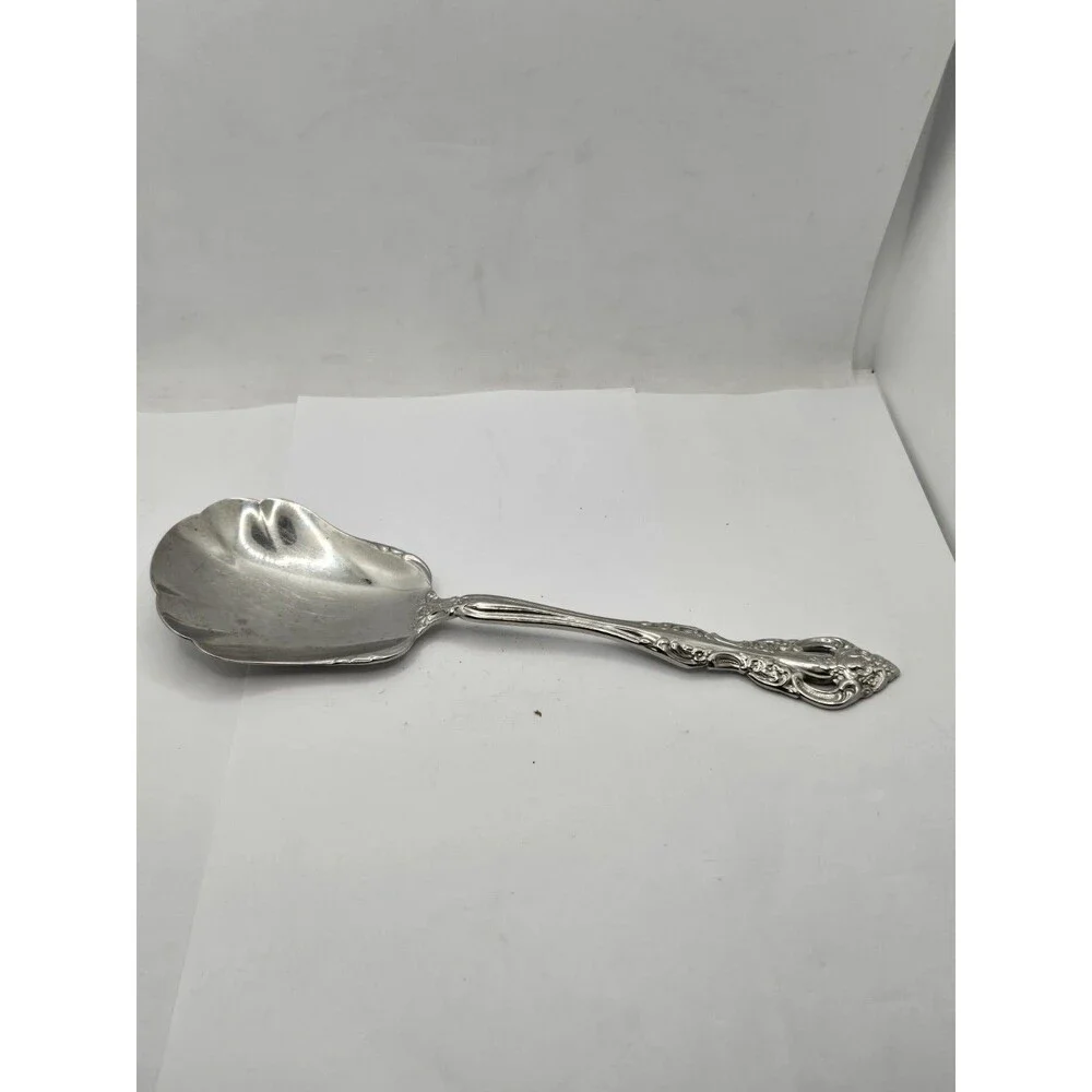 Oneida Michelangelo Shell Casserole Serving Spoon Stainless Flatware